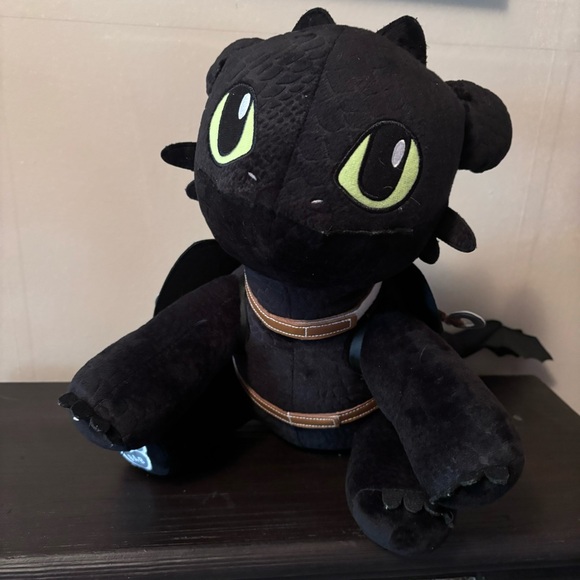 Toothless Build-a-Bear WITH Saddle - Picture 3 of 4